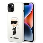 Karl Lagerfeld iPhone 14 Plus Silicone Ikonik KLHCP14MSNIKBCH