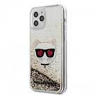 Karl Lagerfeld Liquid KLHCP12LLCGLGO iPhone Pro Max 12 hardcase Glitter Choupette