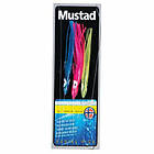 Mustad Squid 3 Hooks Gul,Blå,Lila 6/0