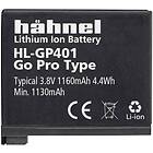 GoPro Hähnel HL-GP401 Batteri Li-Ion AHDBT-401 1160 mAh för HERO4 HD4