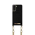 iDeal of Sweden Mobilhalsband Galaxy S21Plus Jet Black Croco