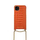 iDeal of Sweden Lilou Mobilhalsband iPhone 11PM/XSM Orange Croco