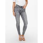 Only Power Mid skinny Push fit jeans ONLPower grå Life XS / Up 32 Kvinna XS32 denim