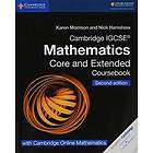 Karen Morrison: Cambridge IGCSE Mathematics Coursebook Core and Extended Second Edition with Online (2 Years)