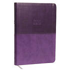 Zondervan: KJV, Value Thinline Bible, Large Print, Leathersoft, Purple, Red Letter, Comfort Print