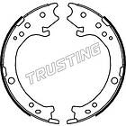 Trusting Bromsbackar, sats, parkeringsbroms 044,025