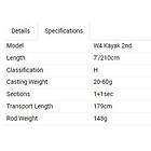 Westin Fishing W4 Kayak 2nd 7' H 20-60g