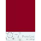 Creativ Company Paper Line Papper A4 180g Mörkröd 10 Blad