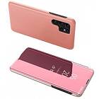 Samsung A-One Galaxy Brand S23 Ultra View Fodral Cover Clear Flip Rosa