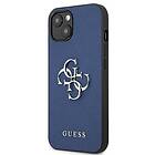 Guess GUHCP13SSA4GSBL iPhone 13 mini Saffiano 4G Metal Logo