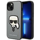 Karl Lagerfeld iPhone 14 Plus Saffiano Head Patch KLHCP14MSAPKHG