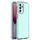 A-One Brand Spring Case Galaxy for Samsung 5G A23 Skal silicone cover Ljus with frame Blå light blue