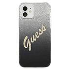 Guess GUHCP12SPCUGLSBK iPhone 12 mini Glitter Gradient Script