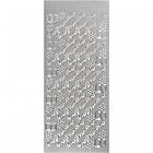 Konfirmation Stickers 10x23cm Silver 5 Blad