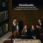 Consone Quartet - Mendelssohn: String No. 3 In E Flat Major, Op. 44; Major "1823" CD