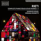 Giorgio Koukl - Rieti: Complete Piano Solo & Duo Works, Vol. 1 CD