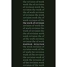 Hannah Sullivan: The Work of Revision