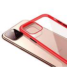 Shockproof Stöttåligt Mobilskal iPhone 11 Pro Röd/Klar/Svart