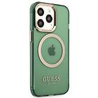Guess Gold Outline Translucent MagSafe Max iPhone 13 Pro GUHMP13XHTCMA