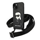 Karl Lagerfeld KLHCP14SSTKMK iPhone 14 Monogram Ikonik Patch