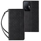 A-One Brand A-One Brand Galaxy A12 (2020/2021) Plånboksfodral Magnet Strap - Svart