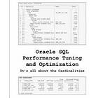 Kevin Meade: Oracle SQL Performance Tuning and Optimization: It's all about the Cardinalities