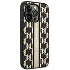 Karl Lagerfeld iPhone 14 Pro Monogram Stripe KLHCP14LPGKLSKW