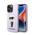 Karl Lagerfeld iPhone 14 Pro Max Silicone Ikonik KLHCP14XSNIKBCU