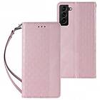 A-One Brand A-One Brand Galaxy S22 Plånboksfodral Magnet Strap - Rosa