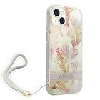 Guess GUOHCP14MHFLSU iPhone 14 Plus Flower Strap