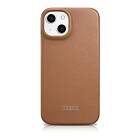 iCarer CE Premium Leather Folio Case iPhone 14 Plus Flip Magnetic MagSafe Brown