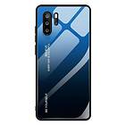 Huawei JollyFX Gradient Glass Slitstark täckning med härdat glas bak Huawei P30 Pro - Svartblå