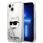 Karl Lagerfeld iPhone 14 Glitter Choupette Head KLHCP14SLNCHCS