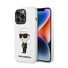 Karl Lagerfeld iPhone 14 Pro Silicone Ikonik KLHCP14LSNIKBCH