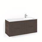 Macro Design Tvättställsskåp Stripe Med Glastvättställ CrownKommo120x45BrunAsk V