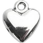Creativ Company Jewellery Maker Berlock - Hjärtan 10 st 13x15mm Försilvrad
