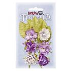 Diverse Pappersblommor Florella - Lavendel 30mm