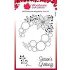 Woodware Craft Collection Clearstamps - Big Bubble Poinsettia Ring
