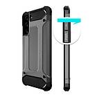 A-One Brand Hybrid Armor case for Samsung Galaxy S23 armored hybrid cover black