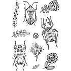 Creativ Company Clear Stamps - Insekter 11x15,5cm