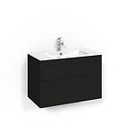 Macro Design Tvättställsskåp Crown Ramlucka Light 14 Kom 80x45 Sv.Ek Fr L14 FSK80SFL14