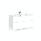 Macro Design Tvättställsskåp Crown Plain Light 14 Kom 100x45 Vit Pl L14 FSK100VPL14
