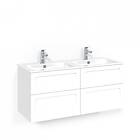 Macro Design Tvättställsskåp Crown Shape med Dubbelt Kom 120x45D Vit Sh L14 FSK1