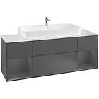 Villeroy & Boch Tvättställsskåp Finion med Två Hyllor och Bänkskiva för Centrerat G211GKGK