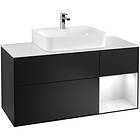 Villeroy & Boch Tvättställsskåp Finion med 3 Lådor Hylla och Bänkskiva för Centrerat F171GFPD