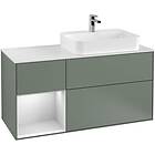 Villeroy & Boch Tvättställsskåp Finion med 3 Lådor Hylla och Bänkskiva för Ocentrerat Ytmonterat G391MTGM