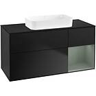 Villeroy & Boch Tvättställsskåp Finion med 3 Lådor Hylla och Bänkskiva för Fristående G712GMPD