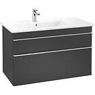 Villeroy & Boch Tvättställsskåp Venticello 95 cm med 2 Lådor för Ocentrerat Skåp