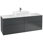 Villeroy & Boch Tvättställsskåp Finion med 4 Lådor och Bänkskiva för Centrerat F19100HG