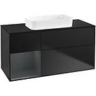 Villeroy & Boch Tvättställsskåp Finion med 3 Lådor Hylla och Bänkskiva för Fristående F702HGPD